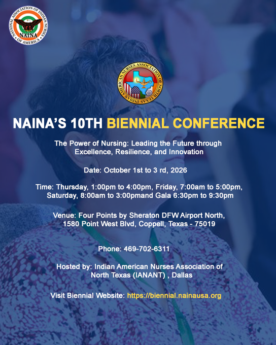 NAINA's 10th Biennial Conference, Dallas, Texas October 1-3, 2026